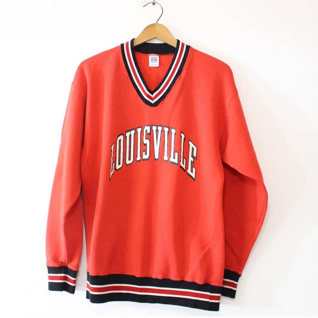 University of Louisville Crewneck Sweatshirt | Champion | Scarlet Red | Small