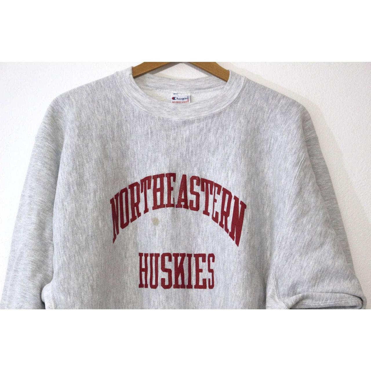 Vintage Northeastern University Huskies Champion... - Depop