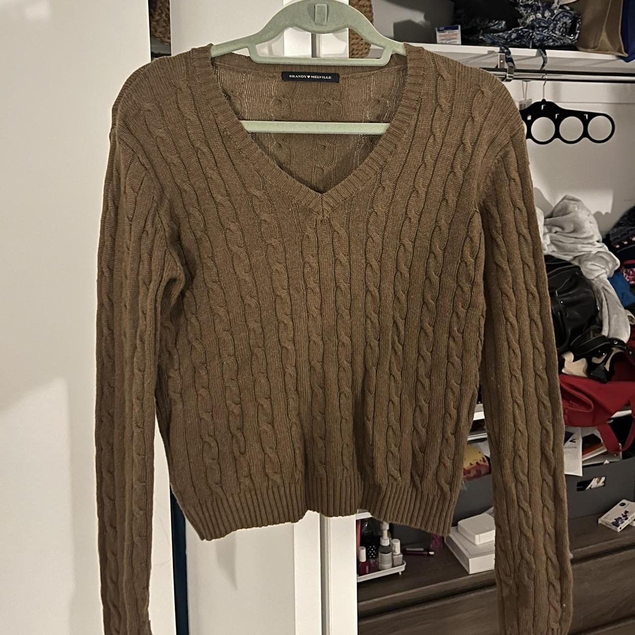 Brandy Melville Women's Brown Jumper Depop