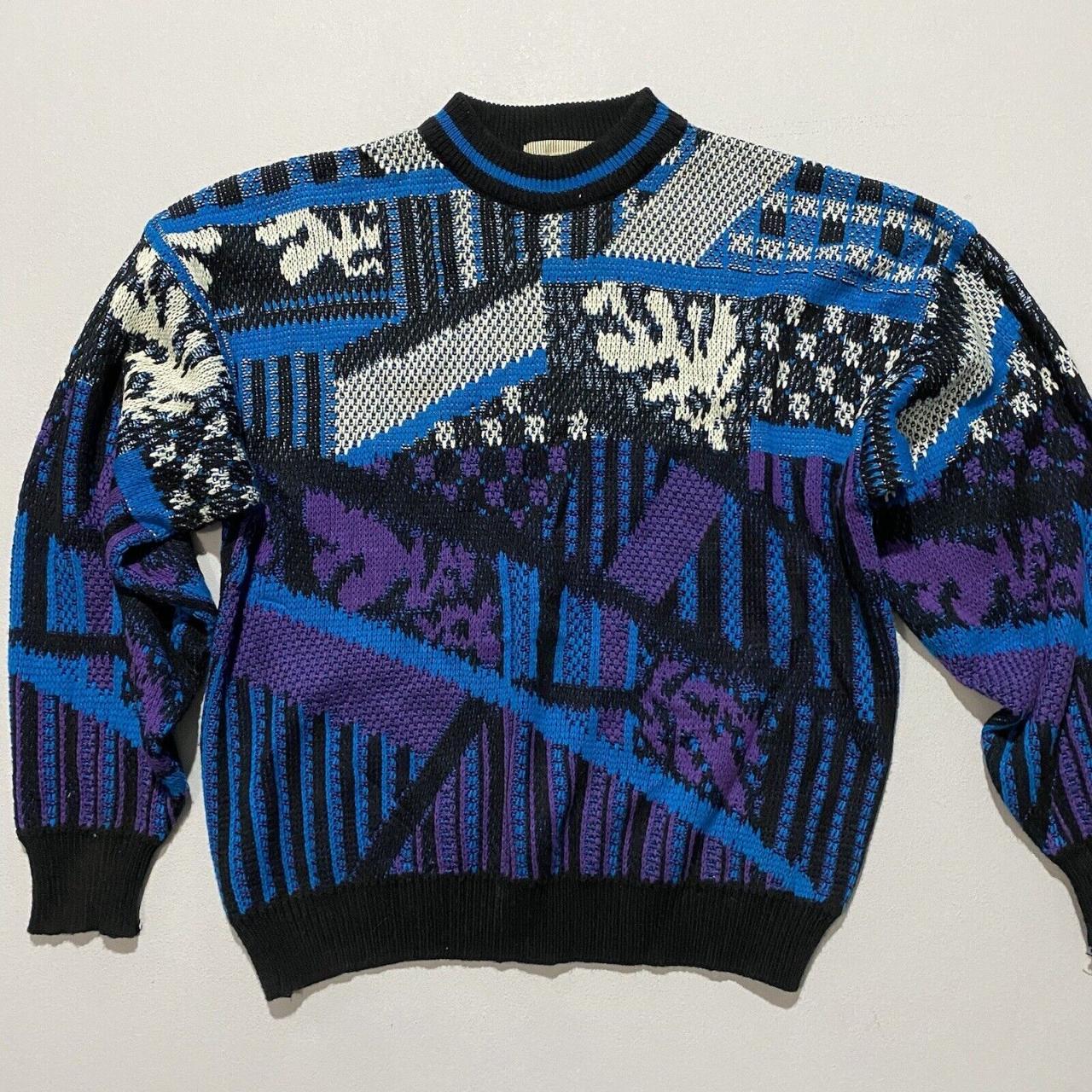 Vintage McGregor Acrylic Geometric Sweater Men's XL... - Depop