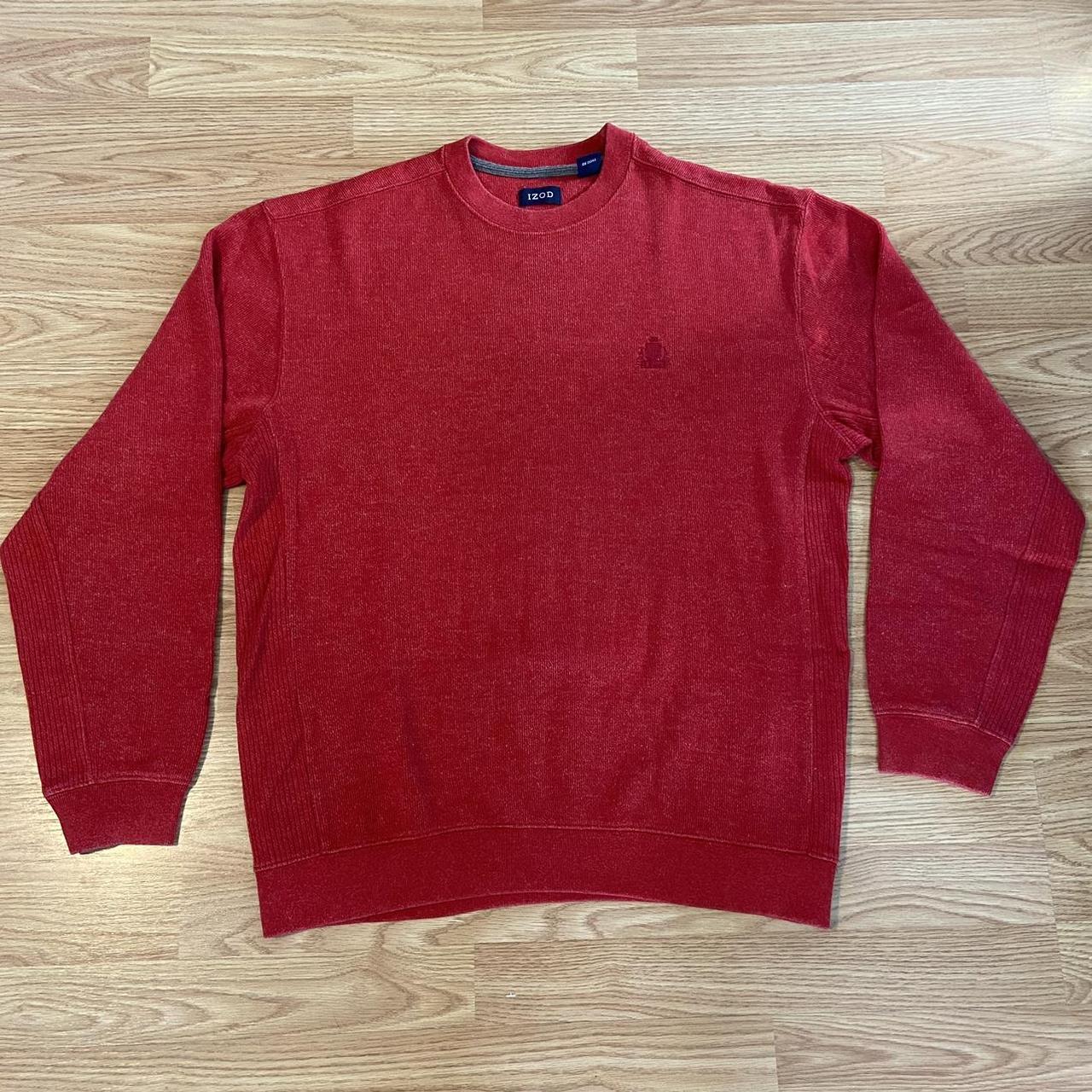 Men s IZOD Red Sweater Very comfy only worn a few