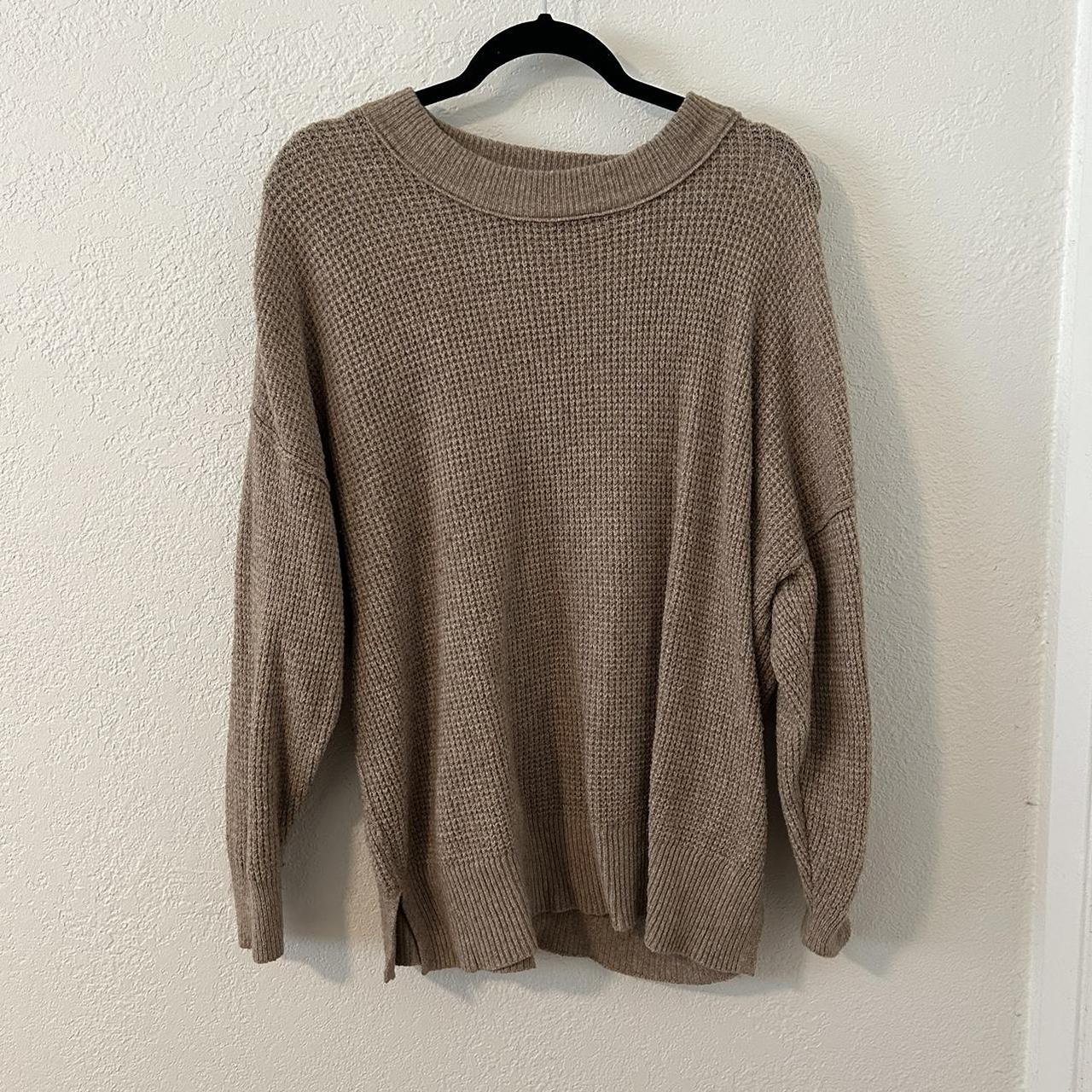 aerie oversized light knit sweater - Depop