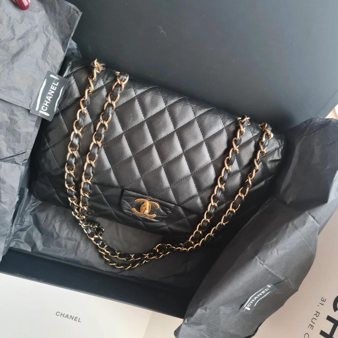Chanel Classic Timeless medium Vintage, sold with... - Depop