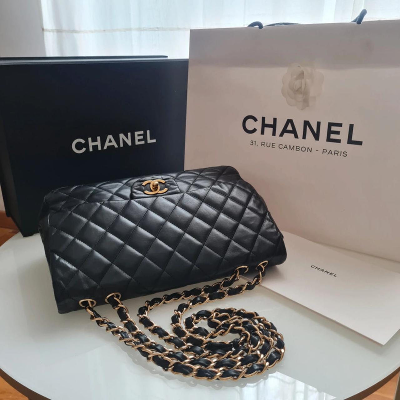 Chanel Classic Timeless medium Vintage, sold with... - Depop