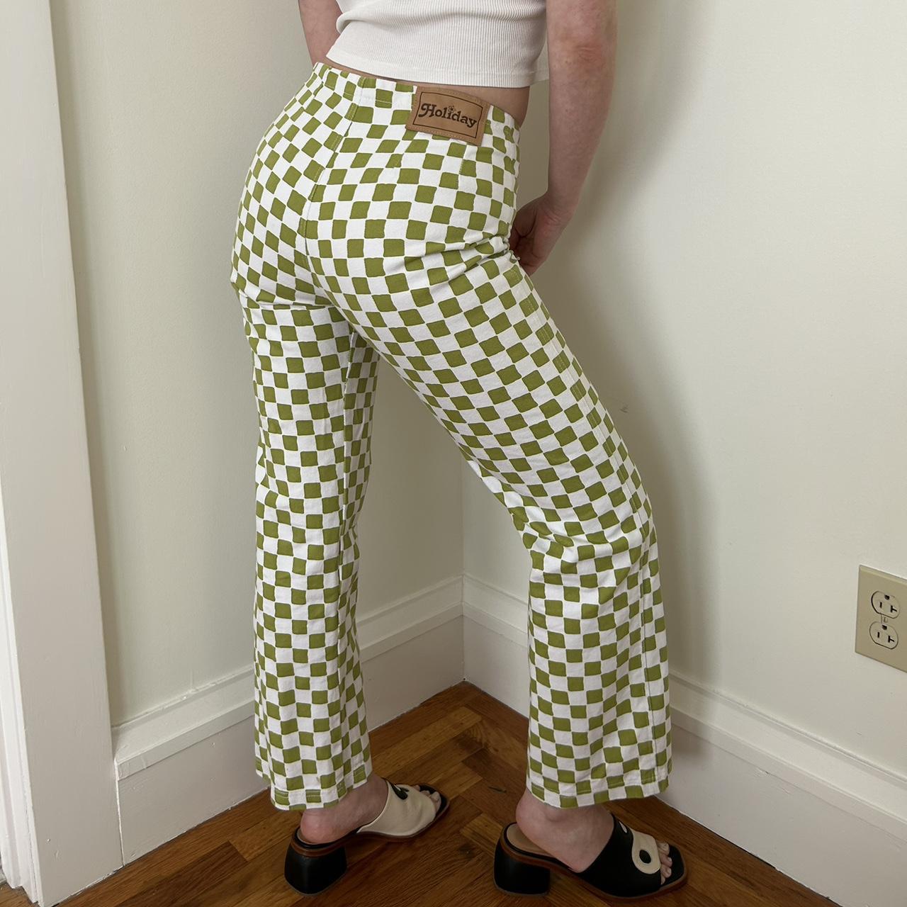 Holiday The Label Women's Green and White Trousers (3)