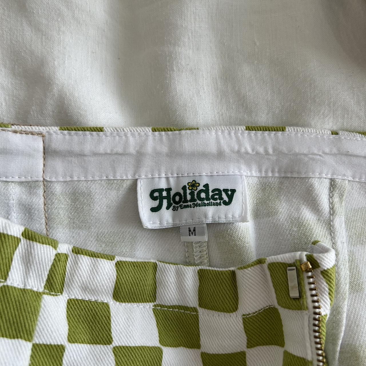 Holiday The Label Women's Green and White Trousers (4)