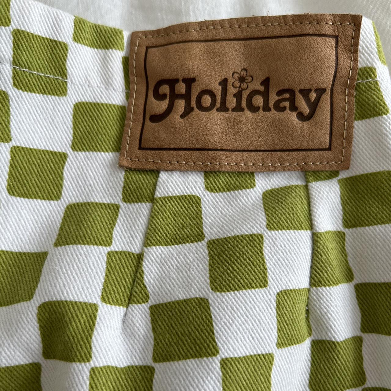 Holiday The Label Women's Green and White Trousers (5)