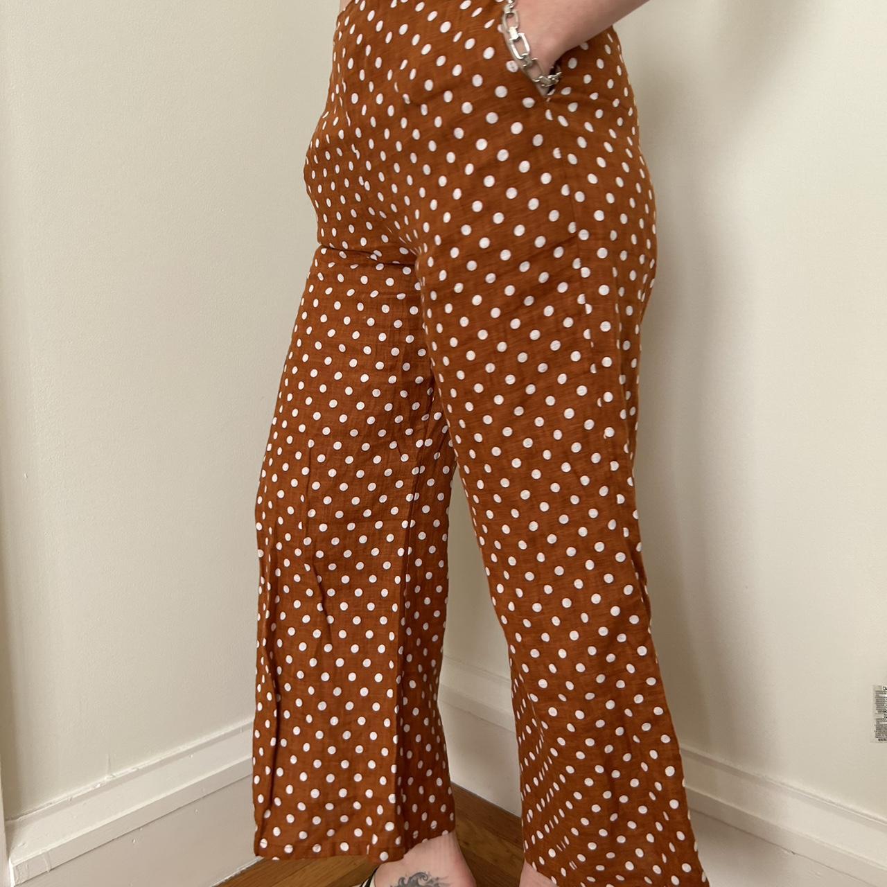 Orange polka cheap dot pants