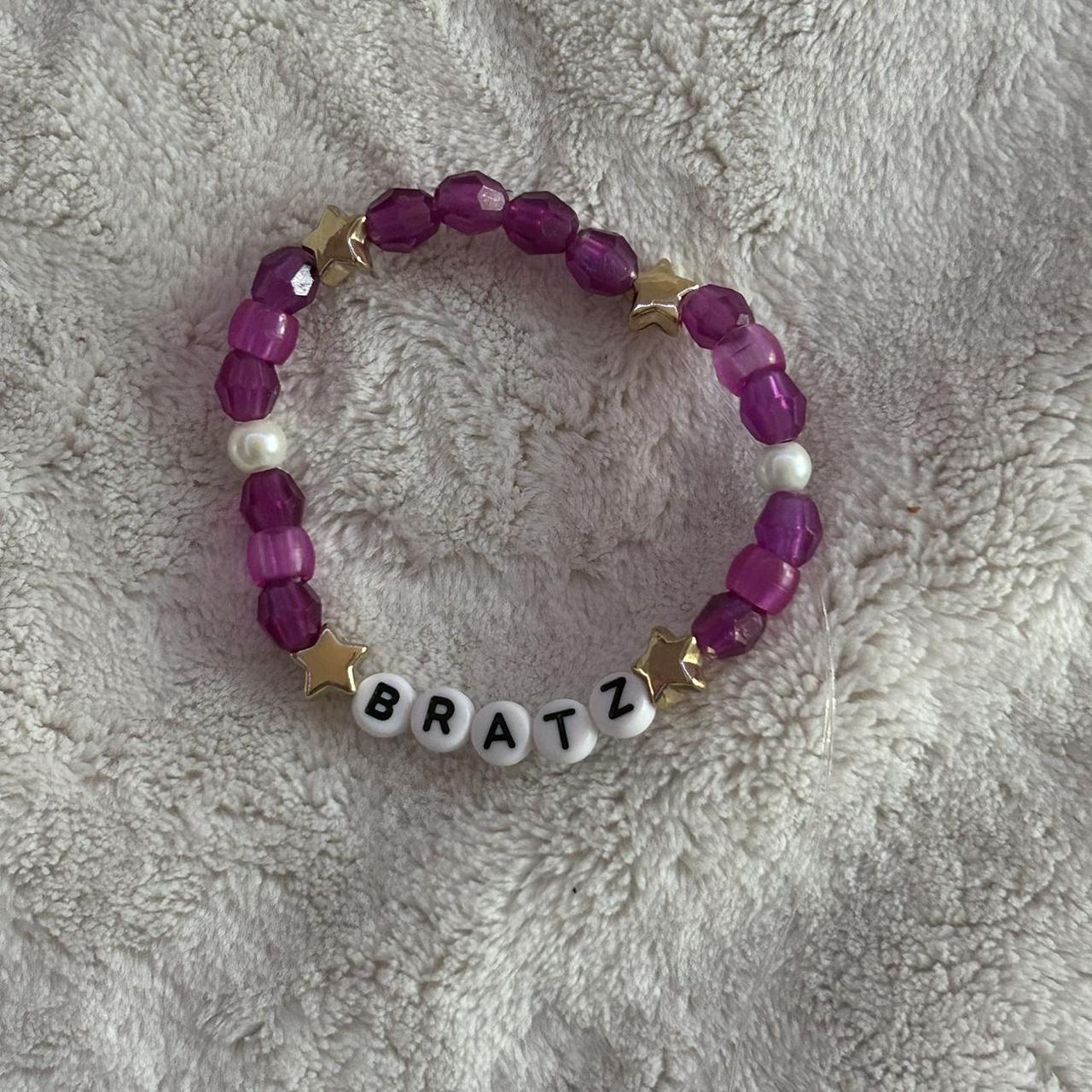 y2k bratz crystal beaded bracelet ♡︎༺☆༻♡︎ handmade by... - Depop