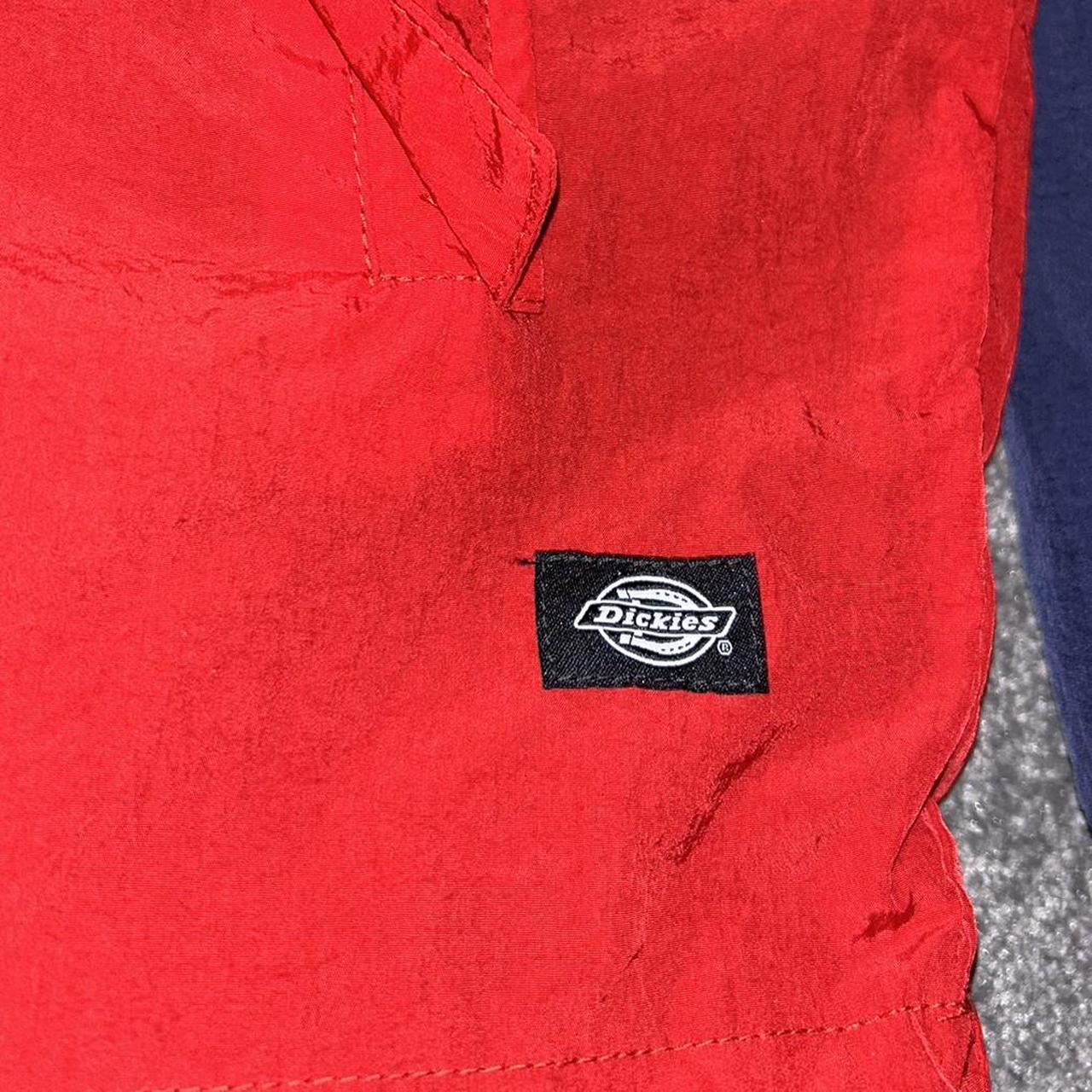 Dickies jacket in red and navy size-S. New without... - Depop