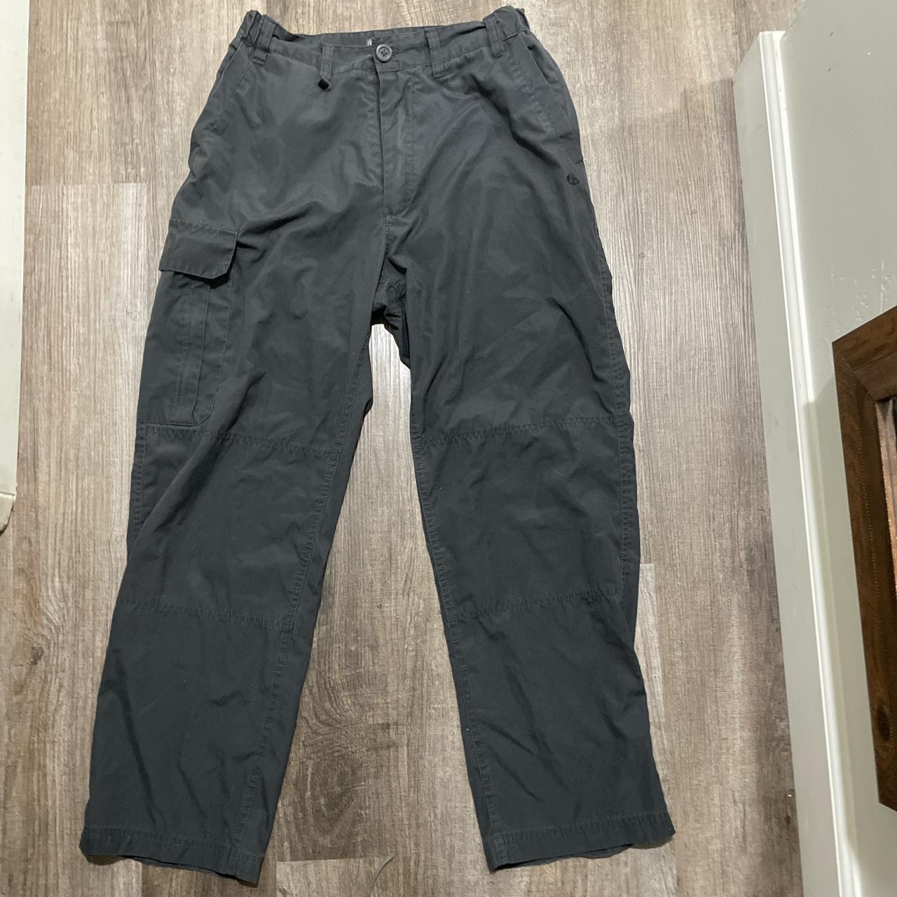 Dark grey parachute carpenter pants Super comfy... - Depop