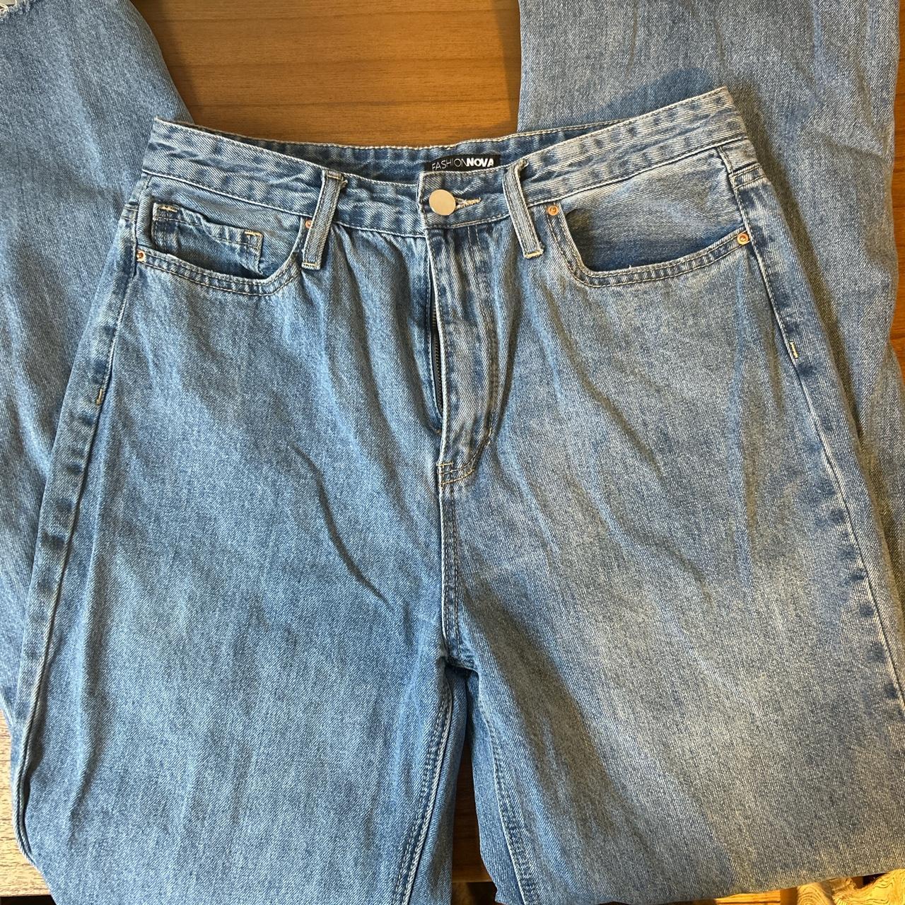 Fashion nova wide leg jeans size 13 High waisted... Depop