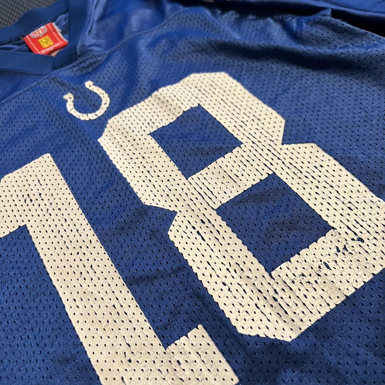 Reebok Peyton Manning Size-L Blue NFL Indianapolis - Depop