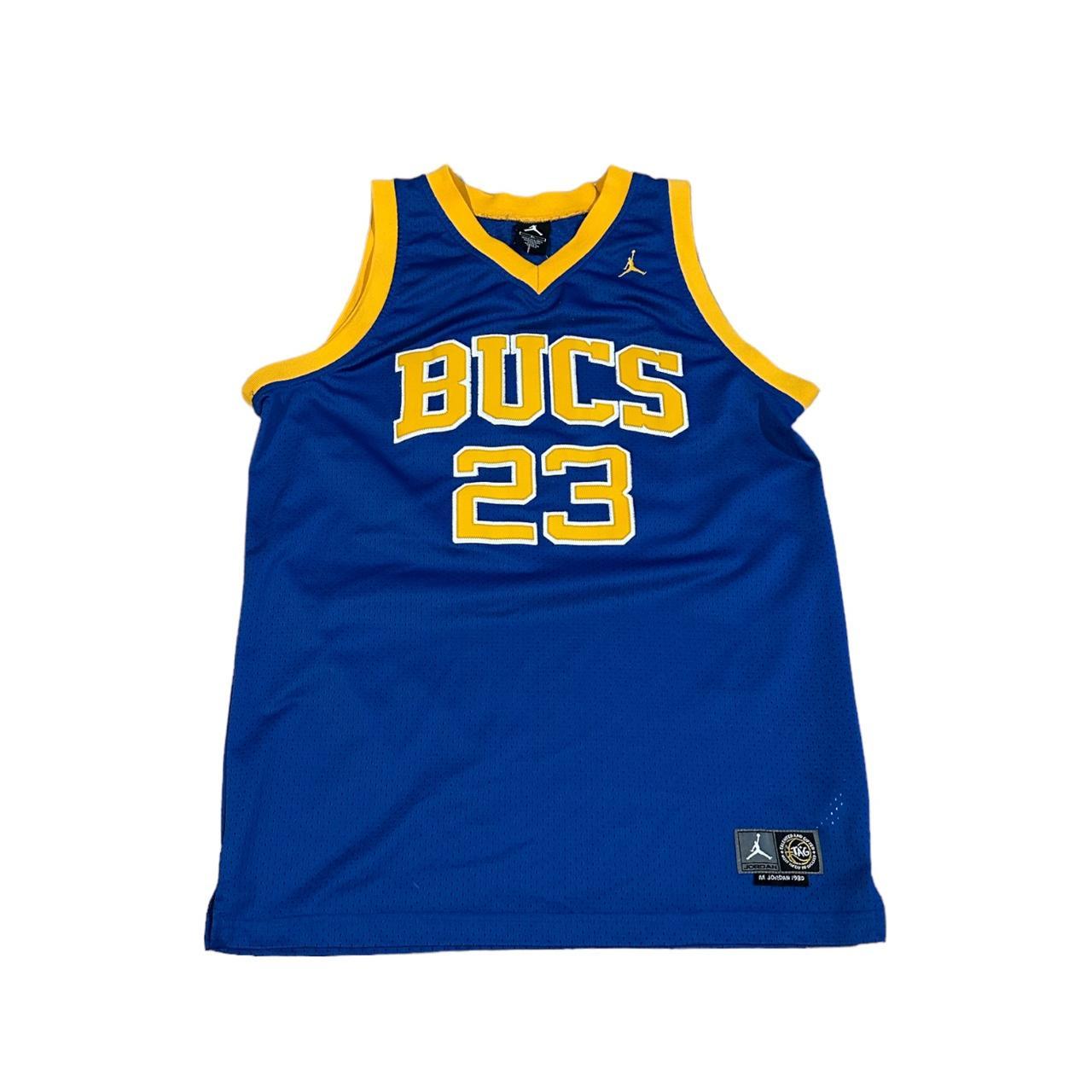 jordan blue and yellow shirt