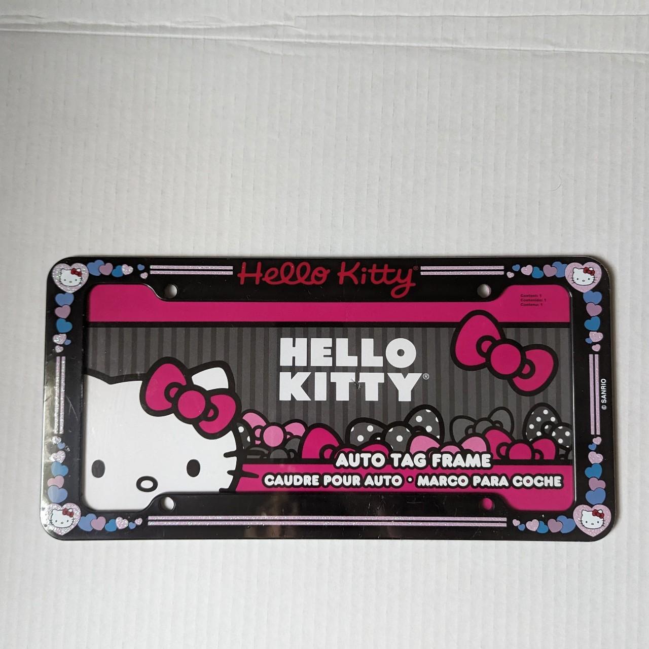 🌷 Sanrio Hello Kitty License Plate Frame Is New In Depop