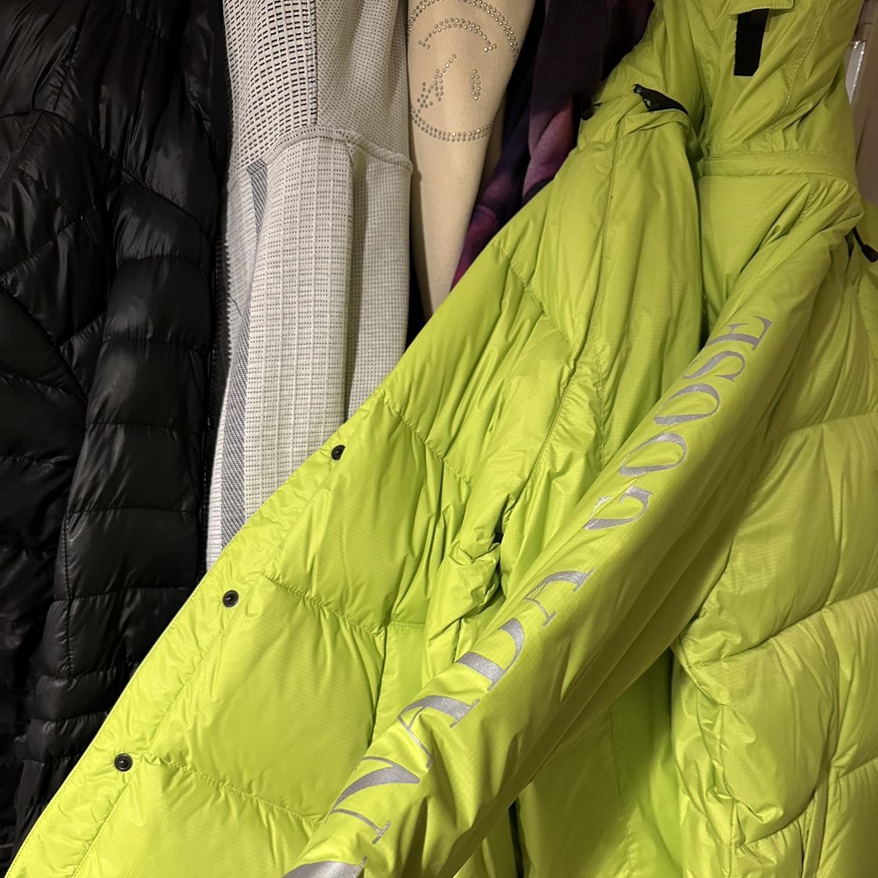 Lime green canada goose on sale jacket