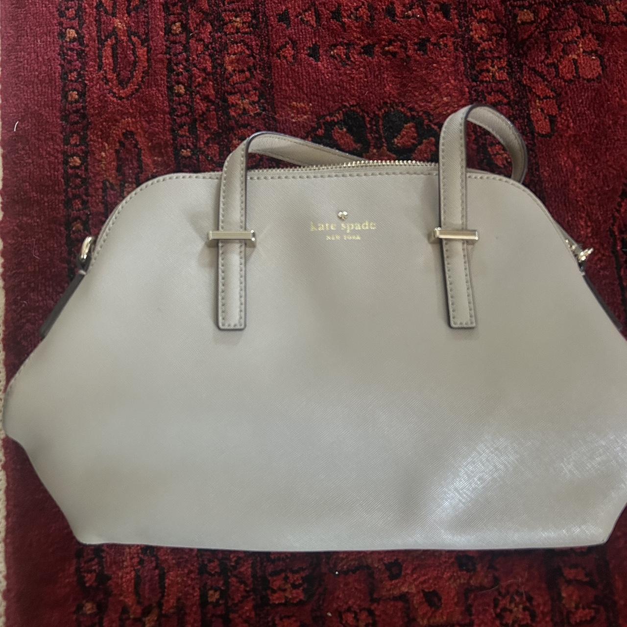 Used grey/purple Kate spade bag. - Depop