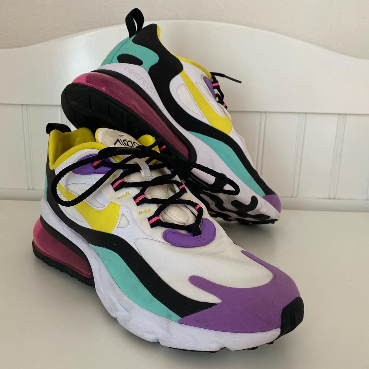 nike air max 270 react bright violet