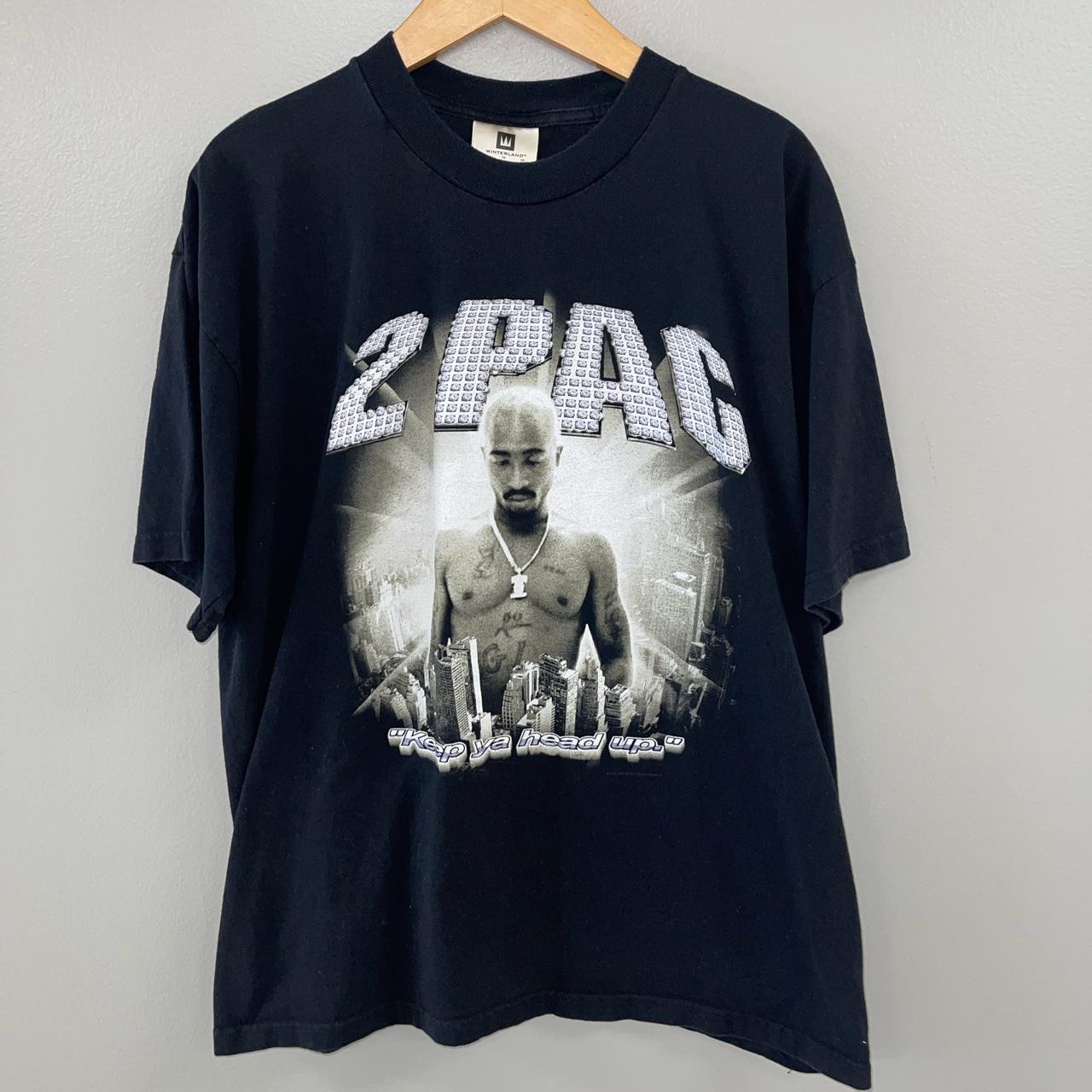 RARE Vintage Y2K 2000 Tupac Shakur 2Pac Rap Music...