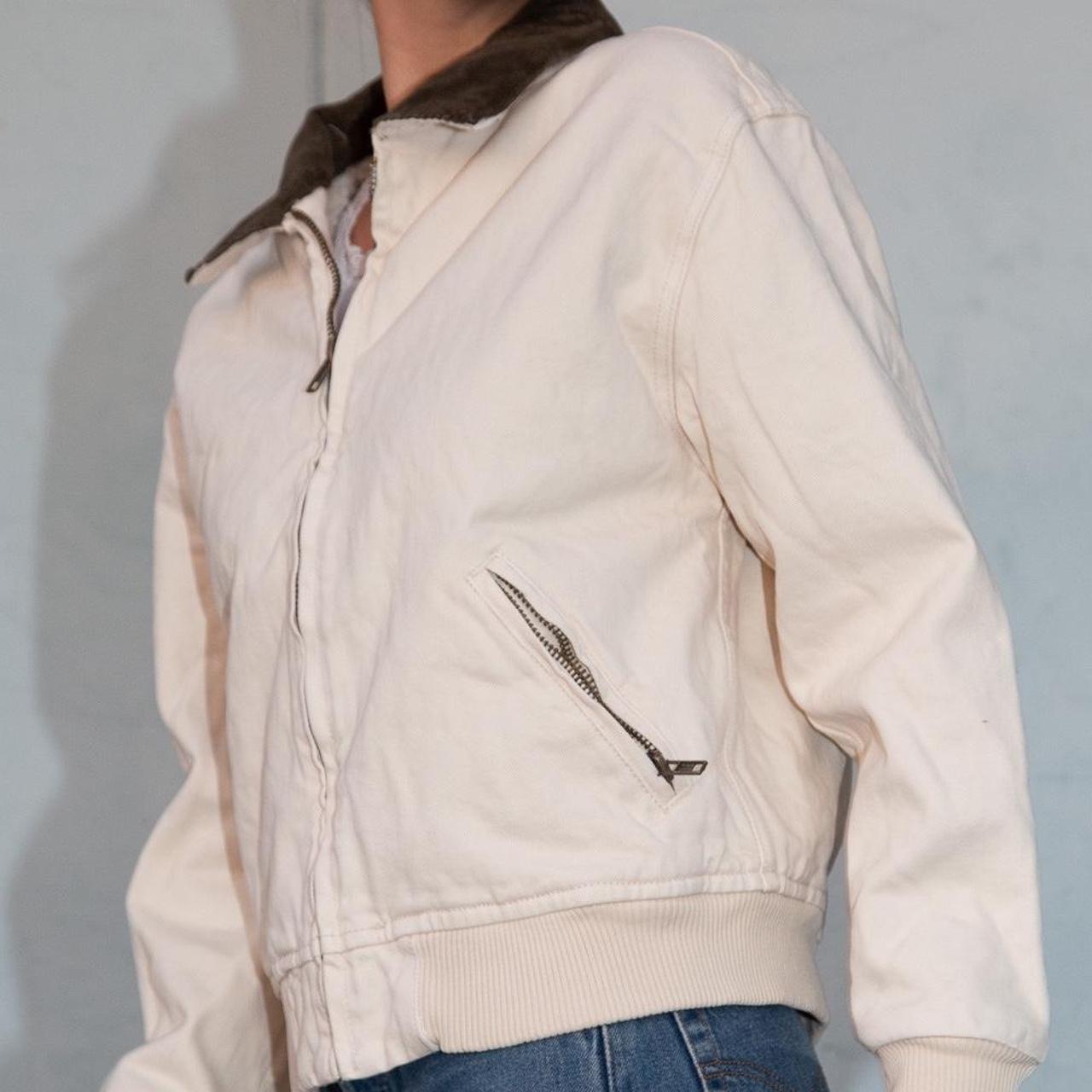 Brandy Melville cream bomber jacket aka kaylee... Depop