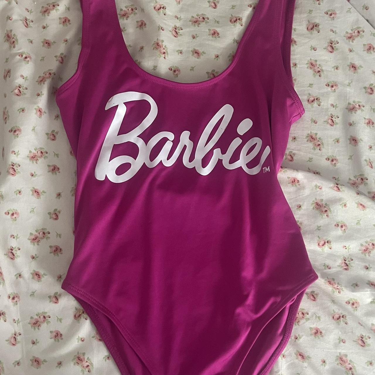 Barbie Women's Pink Swimsuit-one-piece | Depop