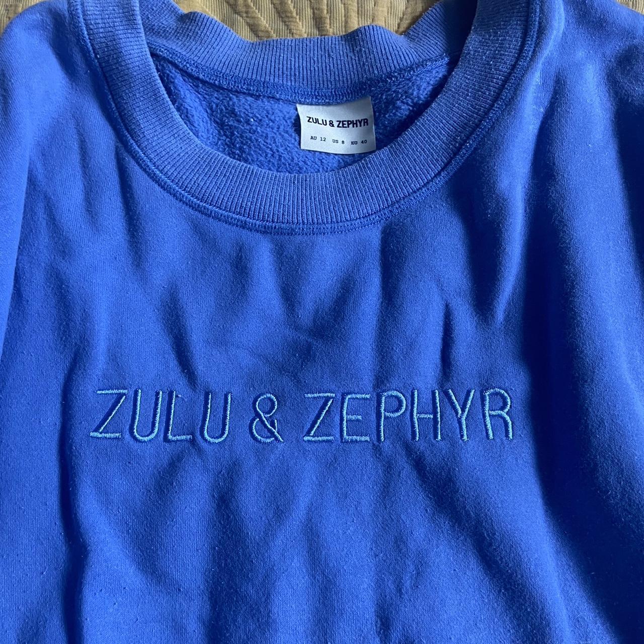 Zulu and zephyr brand original jumper in blue. This... Depop