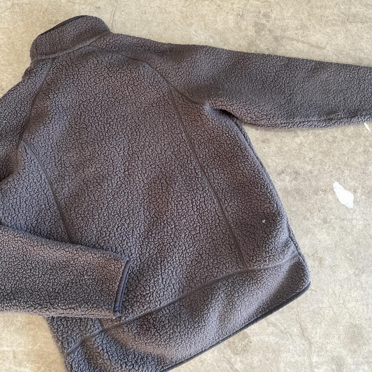 y2k early 2000’s slate grey and teal patagonia pile... - Depop