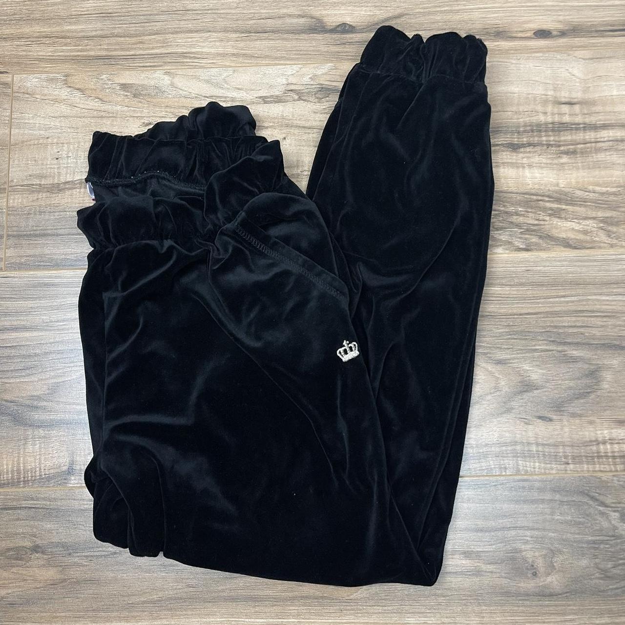 Juicy couture velour joggers -tagged xl, but for - Depop