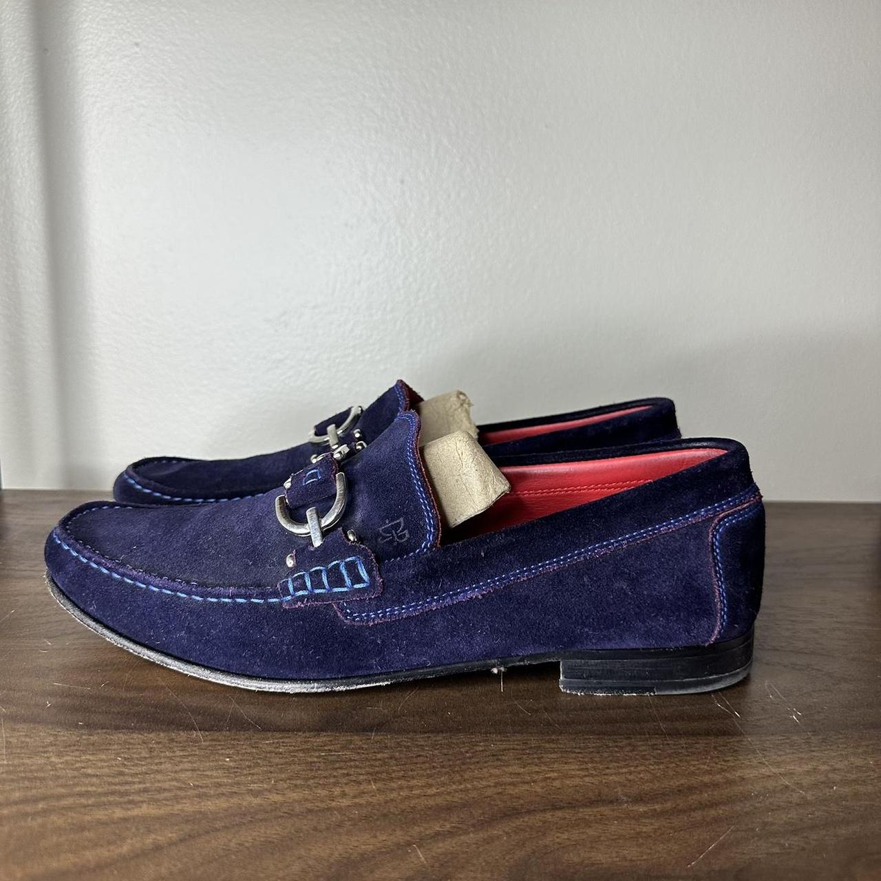 Donald pliner blue suede shoes online