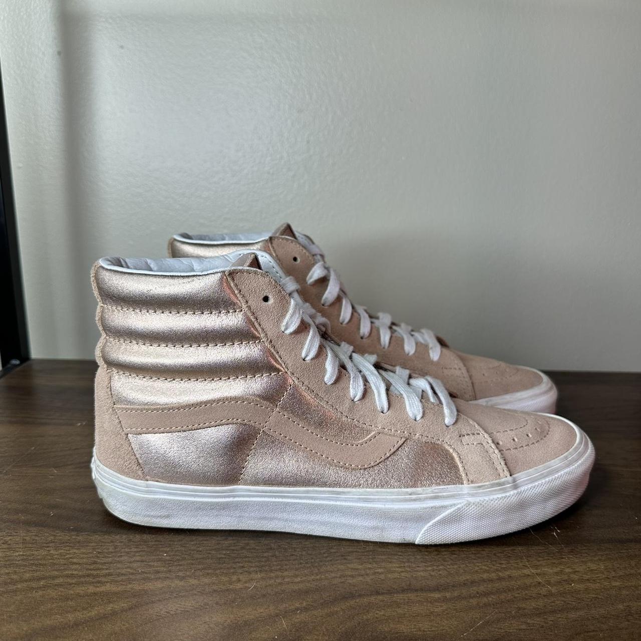 High top vans rose gold best sale