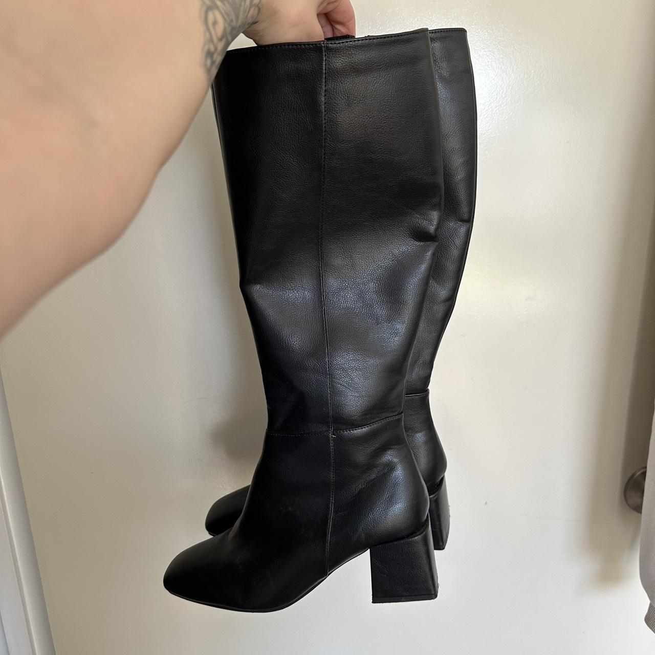 Ravella Black knee high boots - Depop