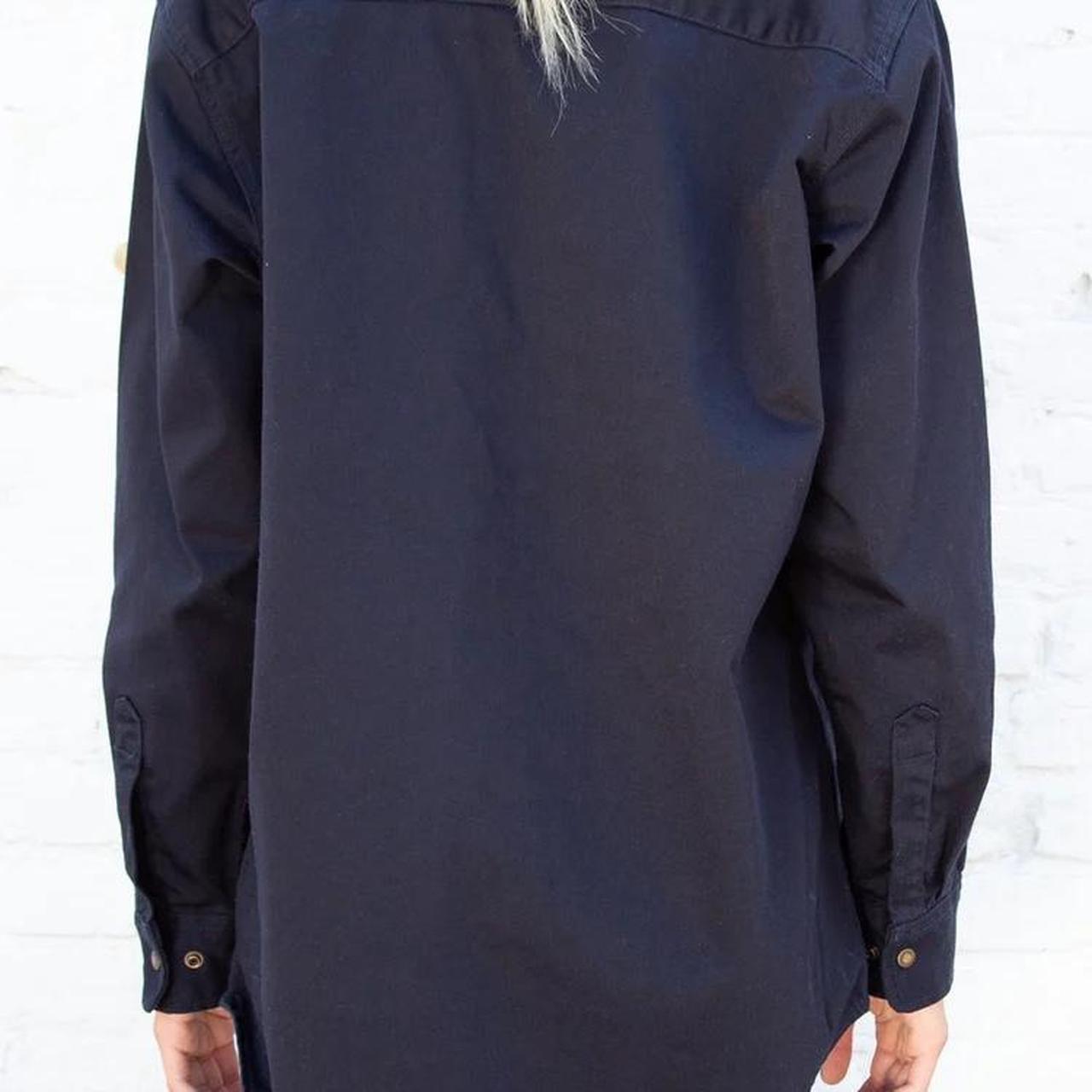 BRANDY MELVILLE NAVY BLUE NANCY JACKET so cozy and... Depop