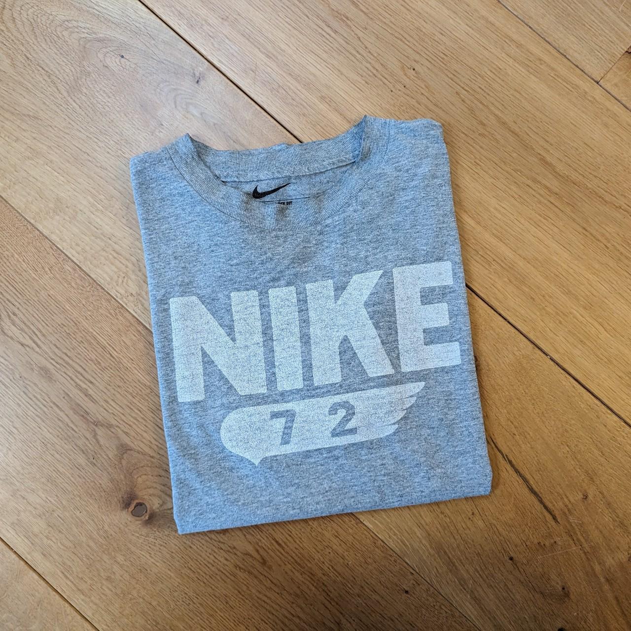 Grey Vintage Nike 72 Tee Medium Loose fit tshirt.... Depop