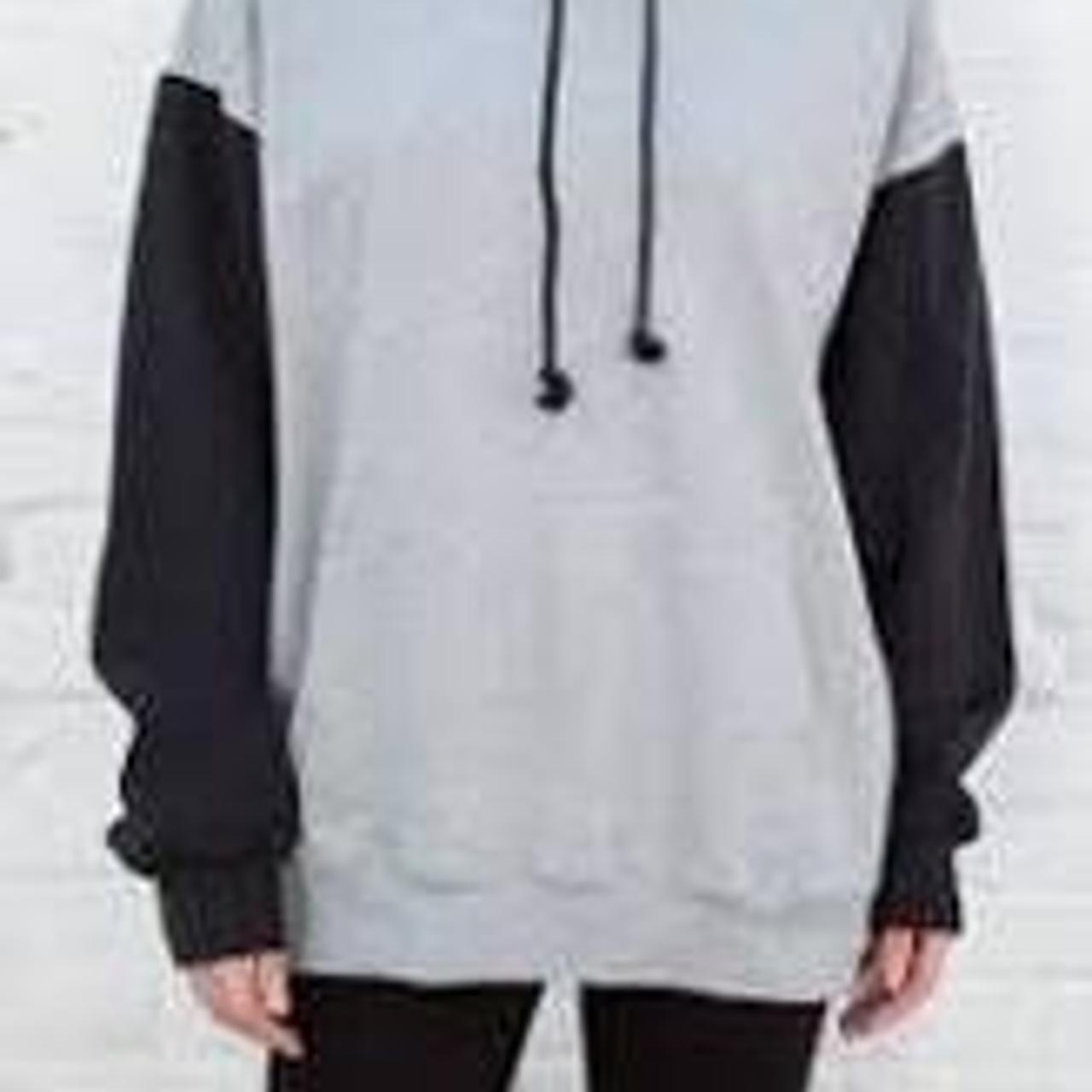 Brandy Melville grey and black Christy hoodie Used... Depop