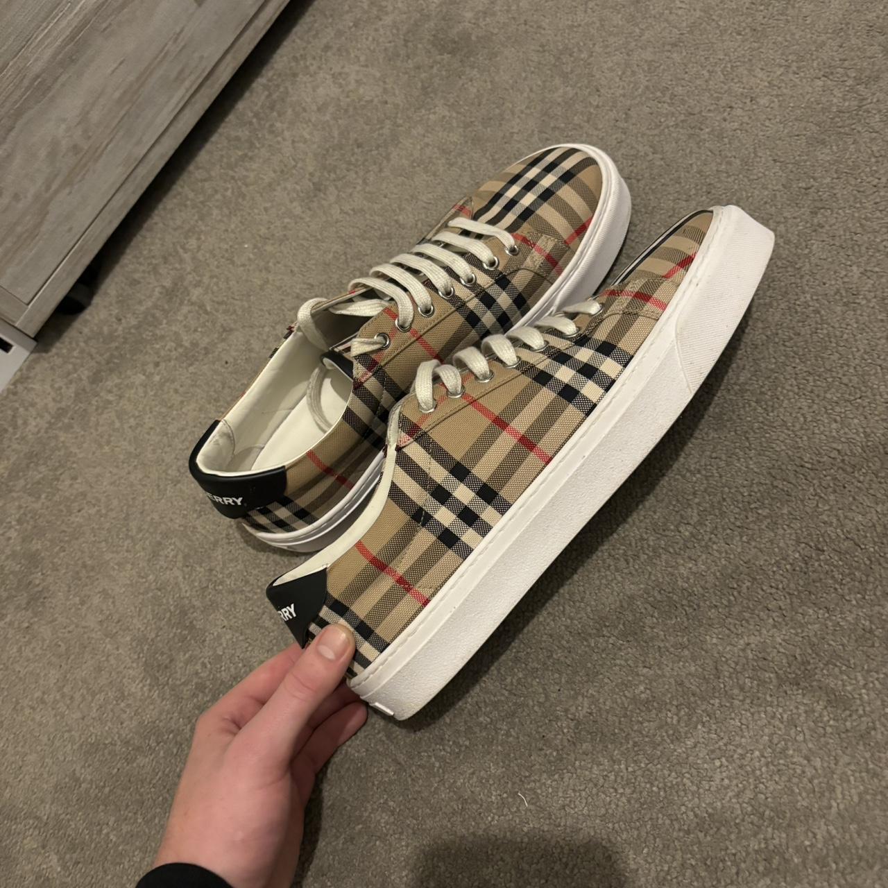 Burberry rainbow vintage check sneakers on sale