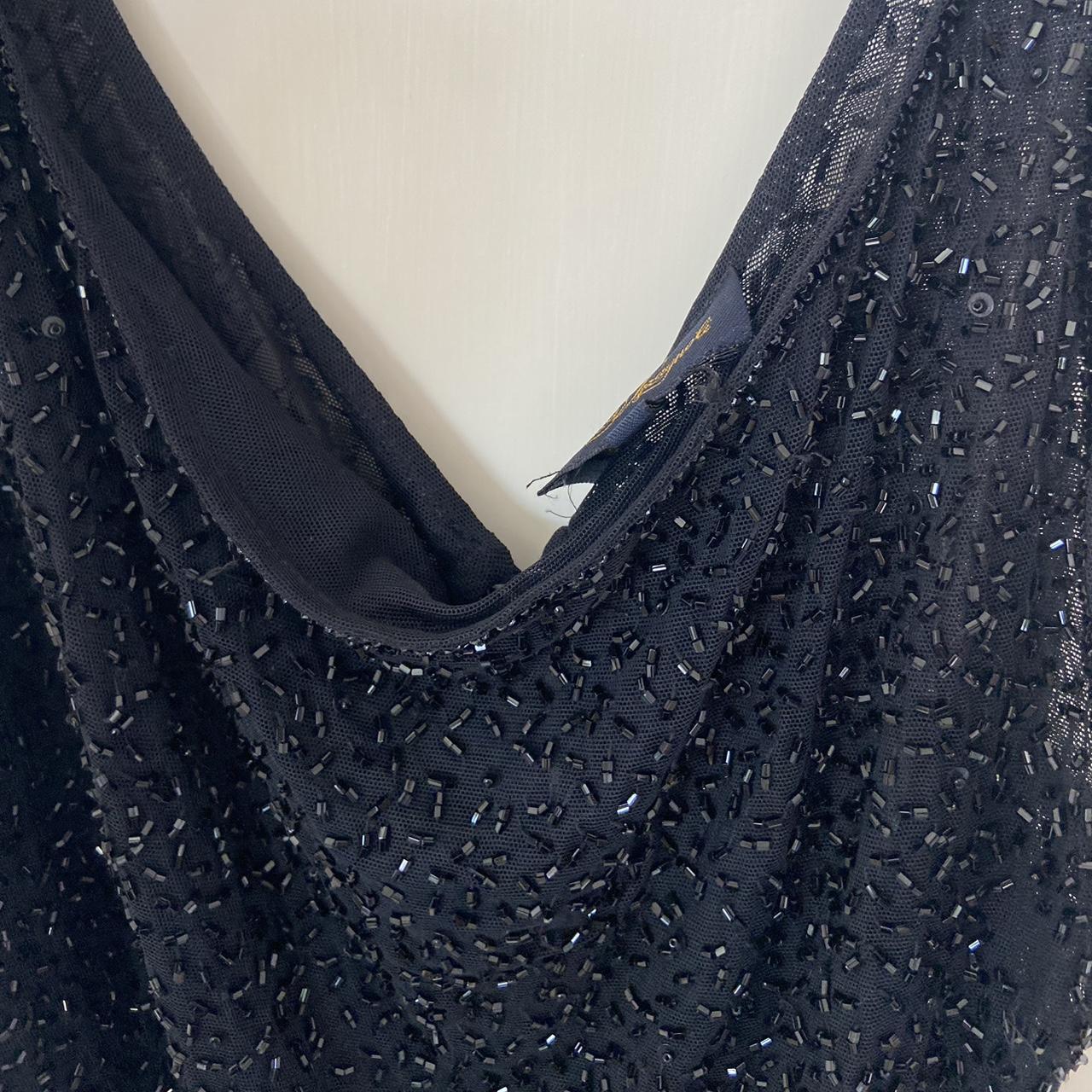 Black sparkle cami top perfect for a night out 😍... - Depop