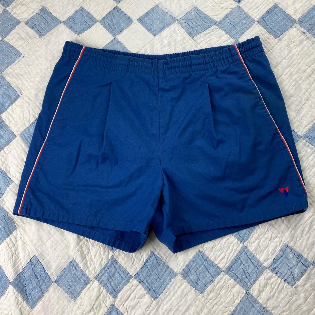 Jantzen Men's Navy and Red Swim-briefs-shorts | Depop