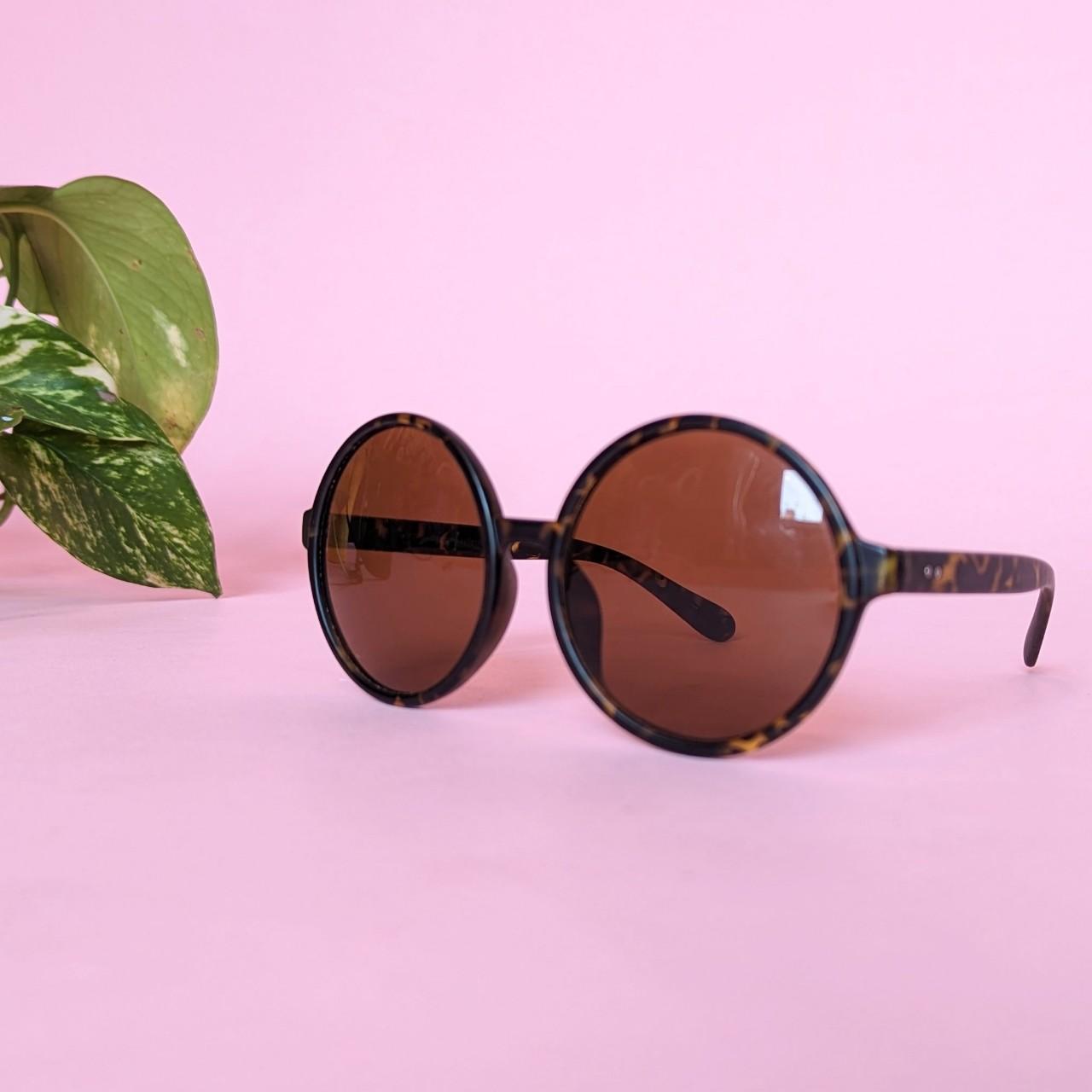 Women's Brown Sunglasses Depop