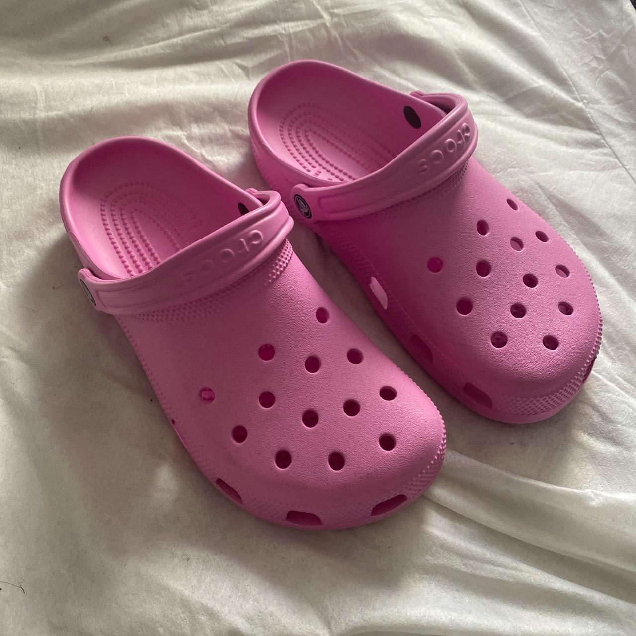 pink crocs