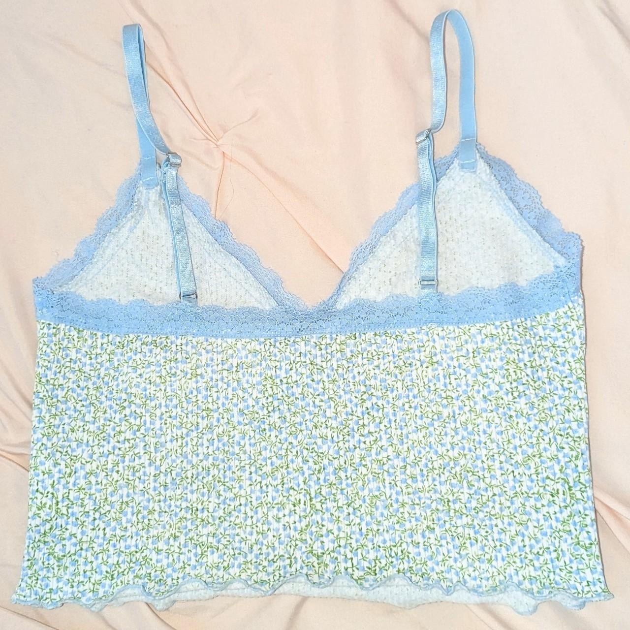 H&M Women's Blue and Green Vest Depop