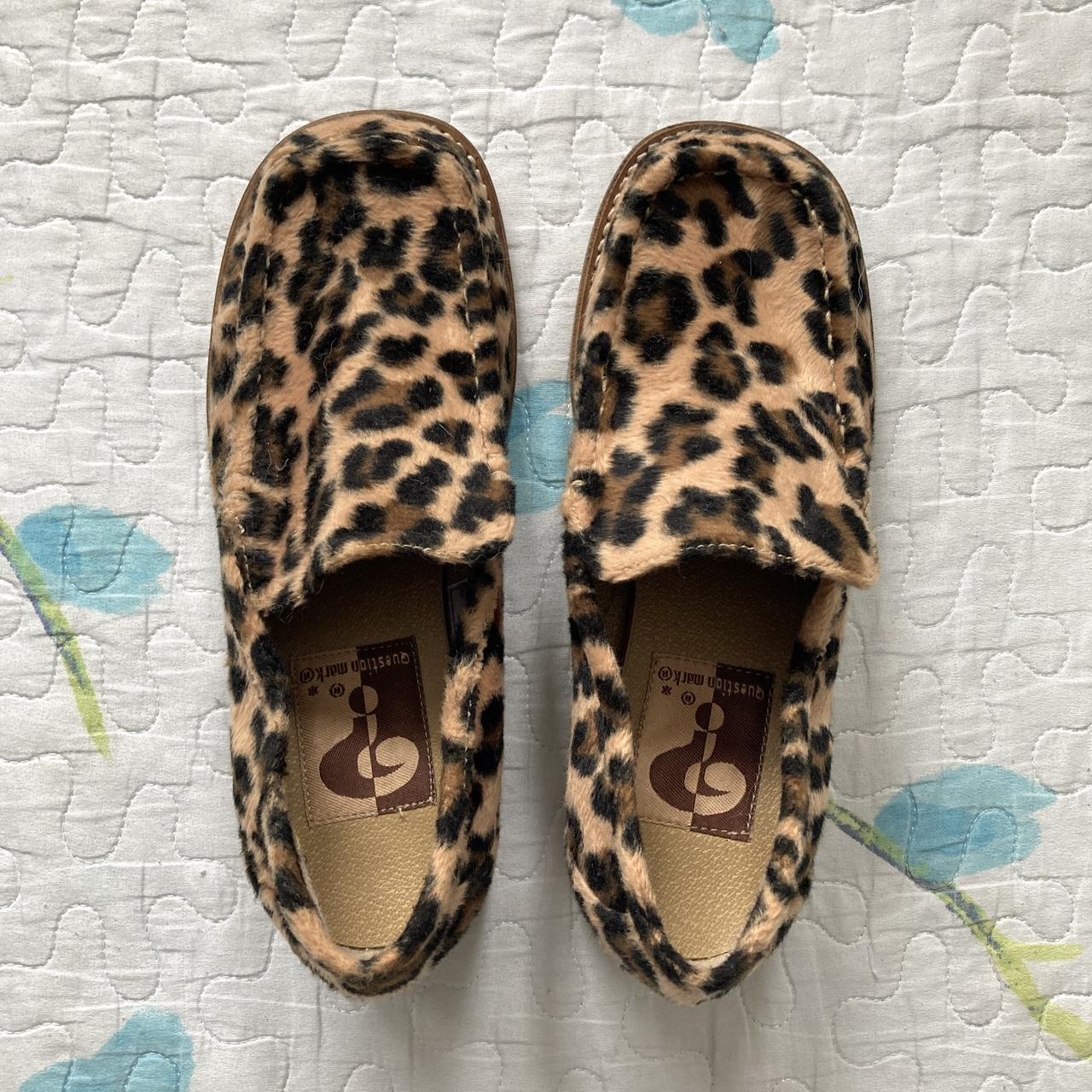 sassy early 2000s fuzzy loafers by Question... - Depop