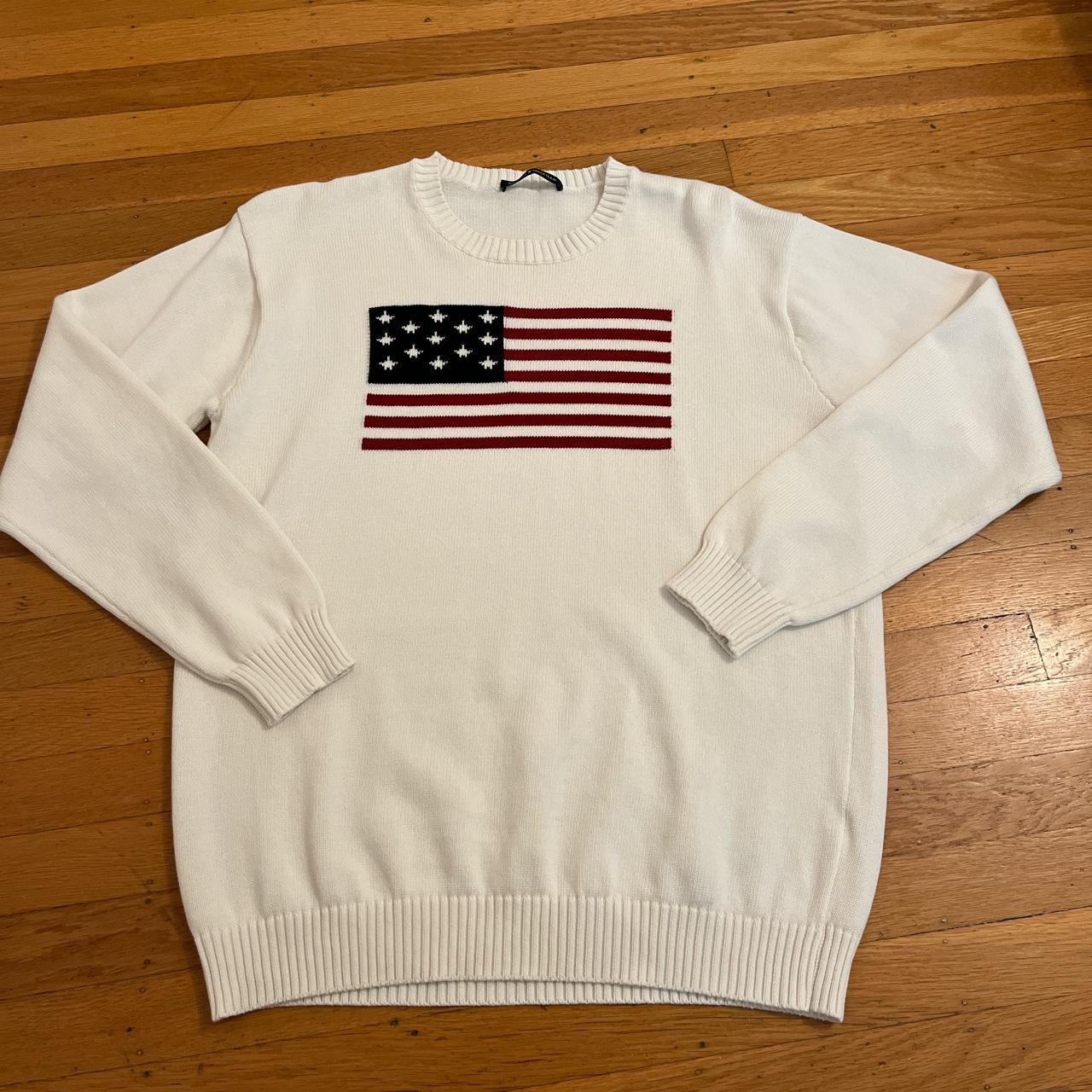 Brandy Melville American flag sweater!!! Super rare,... - Depop