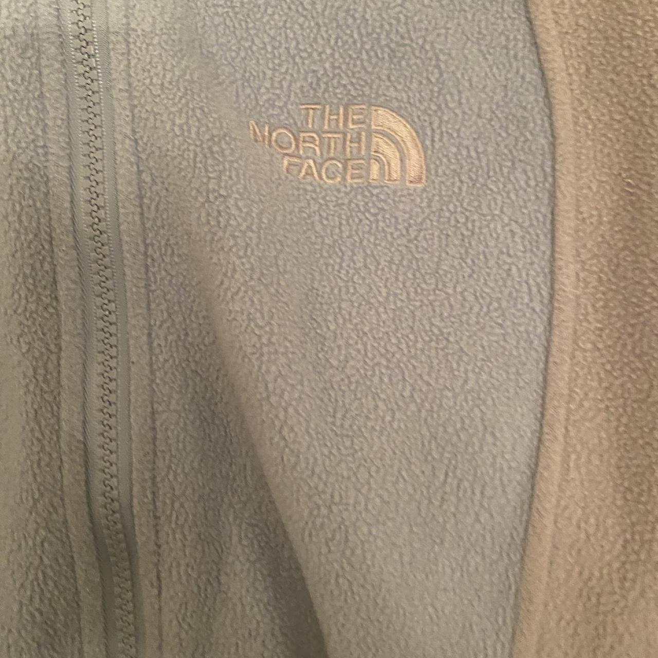 Light blue & grey north face fleece zip up! Womens... - Depop