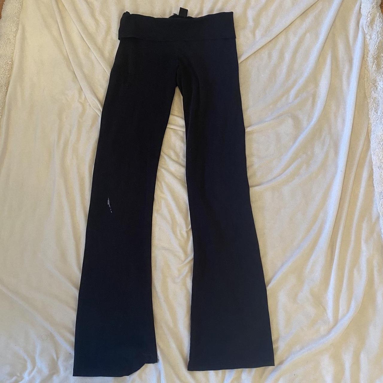 Lowrise black flare yoga pants! Inseam:32” rise: 8”... - Depop