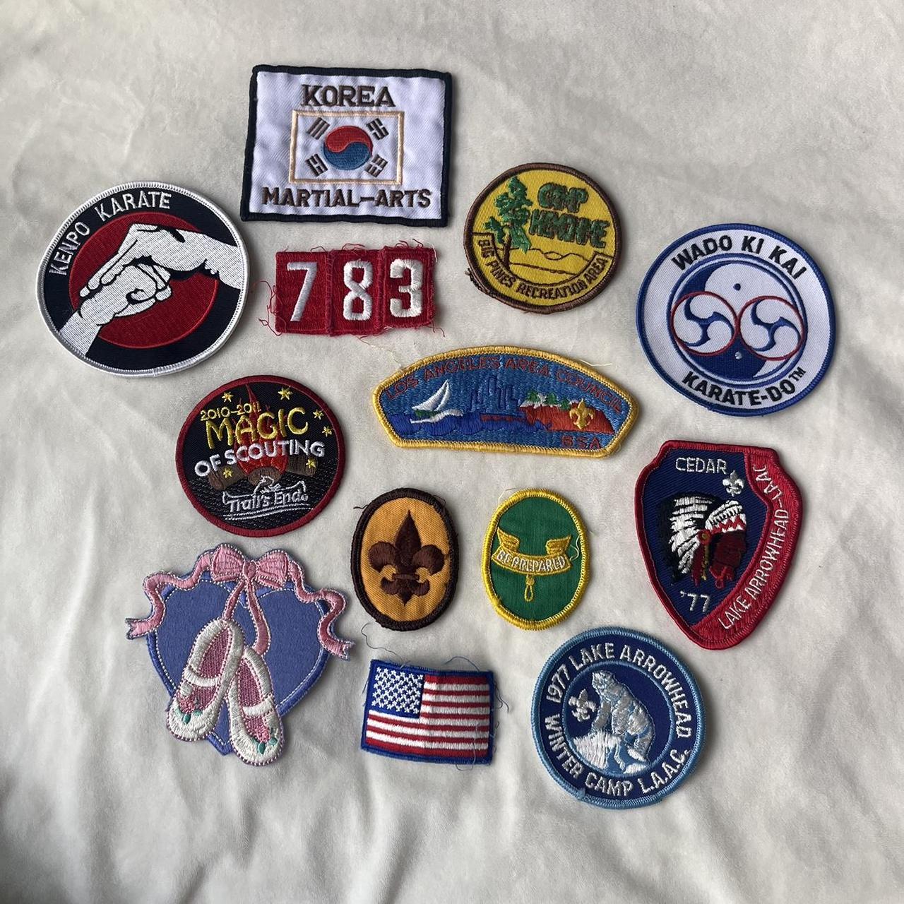 Vintage Boy Scout Girl Scout martial arts iron and... Depop