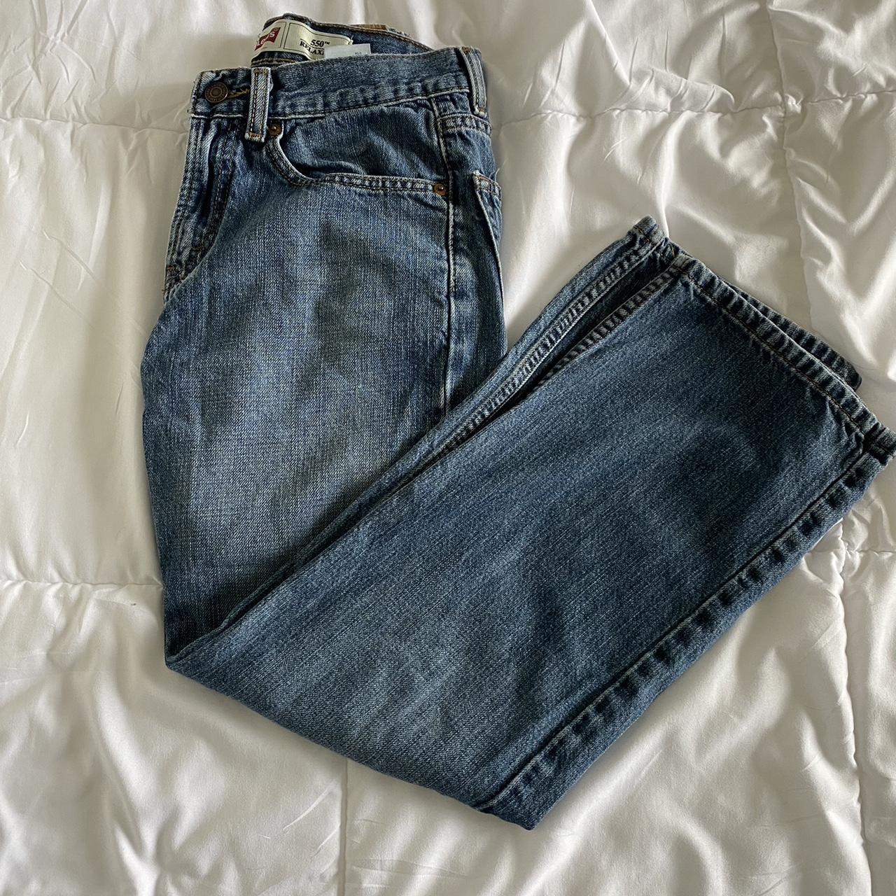 Levi 550 relaxed jeans size 16 slim, but can fit a... - Depop