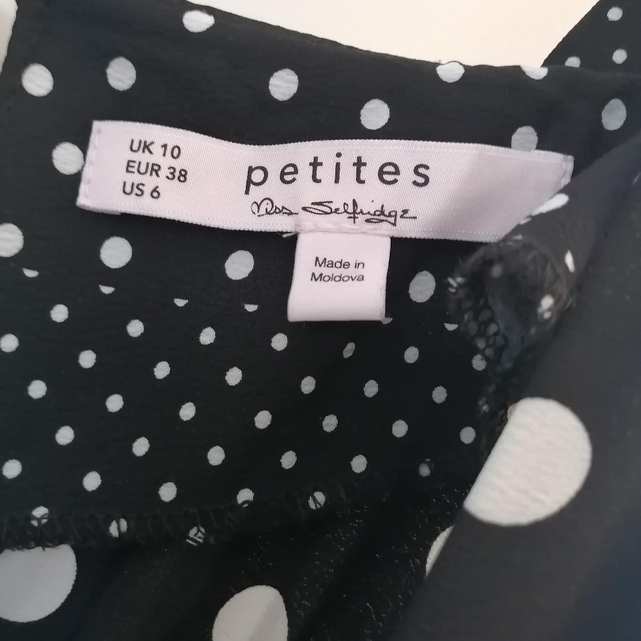 Petites black and white pattern Jumpsuit 10 - Depop