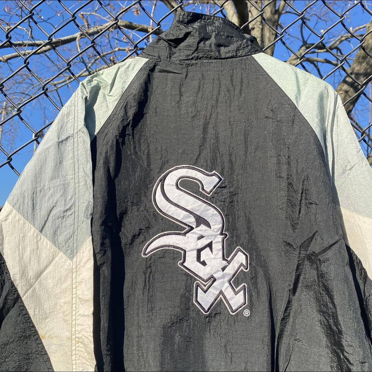 Vintage Kids Chicago White Sox Windbreaker Jacket - Depop