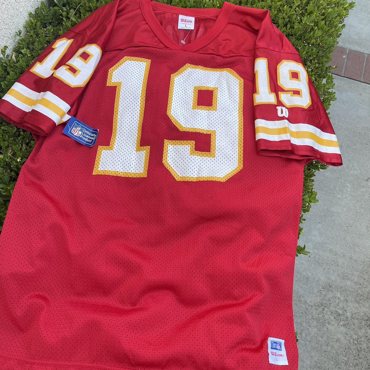 Vintage WILSON Kansas City Chiefs #19 Joe Montana... - Depop