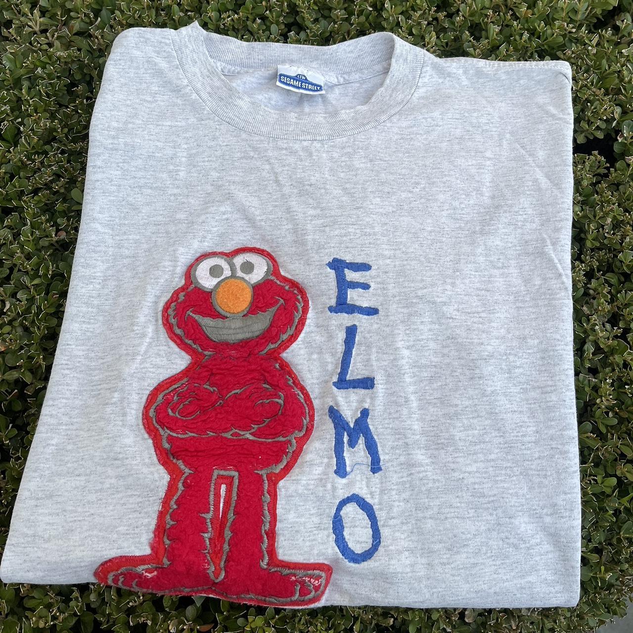 VTG Sesame Street Elmo tshirt Nice fade, very cool... - Depop